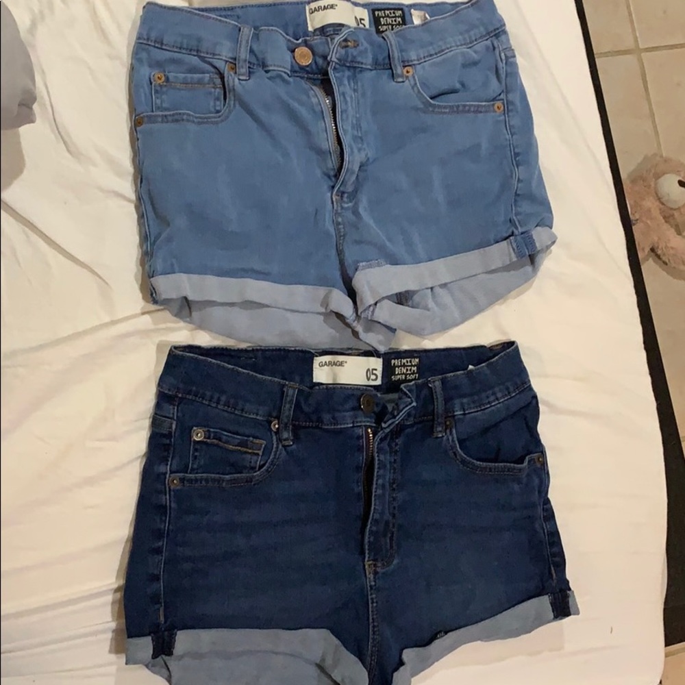 Garage denim shorts